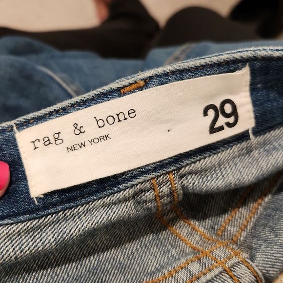High rise, straight leg Rag & bone distressed jeans size 29! - Picture 10 of 16